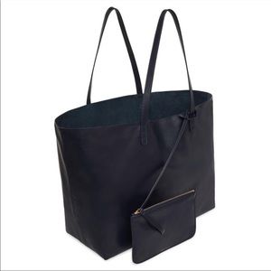 Mansur Gavriel Pebbled Leather Black Tote authentic new